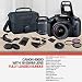 Canon EOS 4000D DSLR Camera and EF-S 18-55 mm f/3.5-5.6 is III Lens (International Version) + 64GB Memory Card + Camera Bag + MiniTripod + Flashthumb 3