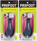 PROFOOT Plantar Fasciitis Orthotics, Women's 6-10, 2 Pairs