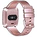Tobfit Sport Bands Compatible with Fitbit Versa 2/Versa/Versa Lite/Versa SE, Soft TPU Wristbands Accessories for Women Men, Silver, Small