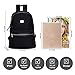 Women Backpack Purse Black Nylon Backpack Small Quilted Rucksack for Woman Girls