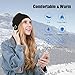 Bluetooth Beanie, Unisex Bluetooth Hat, Rechargeable Bluetooth Cap with Built-in Stereo Speakers, Control Panel, Suitable for Men & Women (Black)