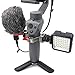 Woohot O-Ring Hot Shoe Adapter for DJI Osmo Mobile 2, Applied to Microphone and LED Light Accessory Via 2 Cold Shoe Mount, Come with A Tripod Stand.