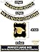 Congrats Class of 2018, Graduation Party Supplies 2018 - No DIY Required | Classy Graduation Banner for Graduations Decorations | Grad Party Decor, Seniors High School or Prom | Black and Gold, Large