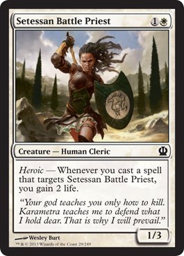 Magic: the Gathering - Setessan Battle Priest (29/249) - Theros