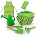 Jardineer Kids Gardening Set Metal – Gardening Tools with Kids Gardening Gloves, Watering Can, Aprons and Tote Bagthumb 1