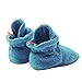 Zutano Cozie Fleece Baby Booties with Grippers Socks, Pagoda, 18 Months Unisex Infant