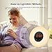 Salute ZJB00221-Wake02-Gm6  Wake Up Sunrise Light Alarm Clock, FM Radio, Sunset Simulator, 6 Natural Sounds, 7 Color Night Light, 11 Mode Brightness, Touch Control, Smart Snooze Function, USB Charger For Heavy Sleepers