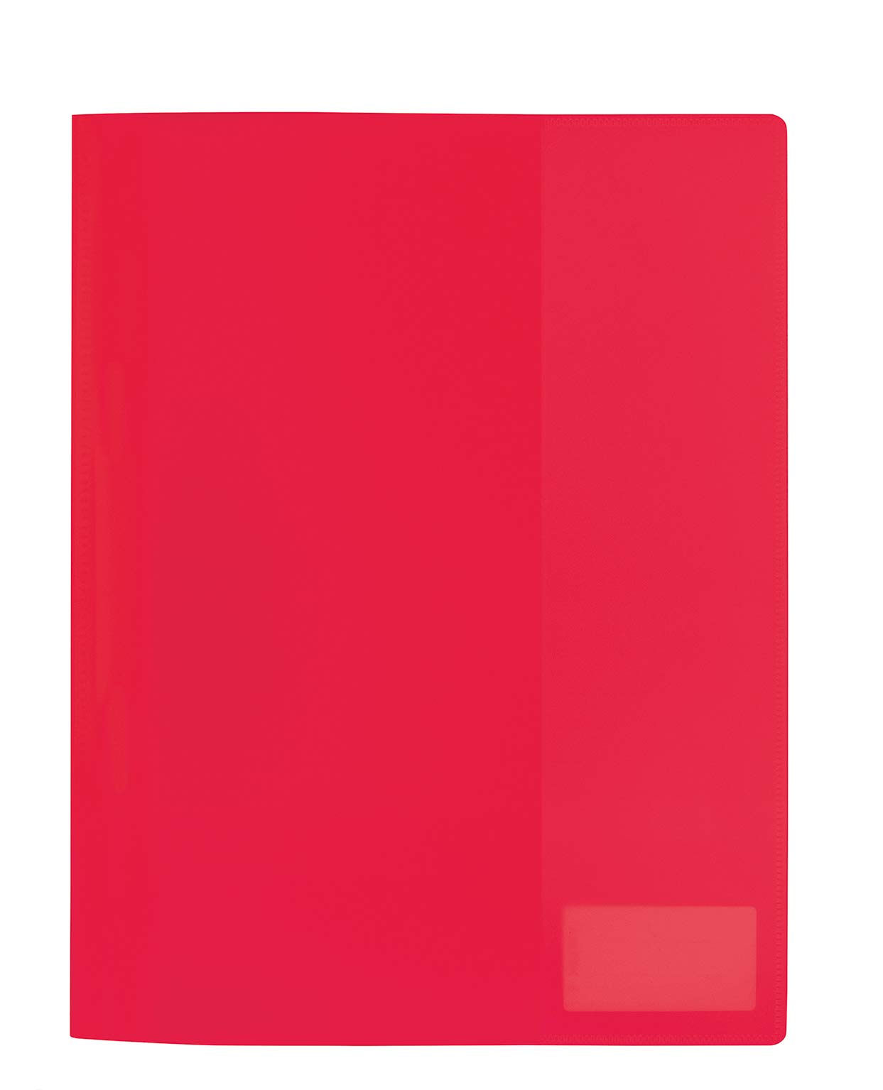 HERMA Project File A4 Translucent, with inscription label, made of wipeable and sturdy plastic, report folder for school, red