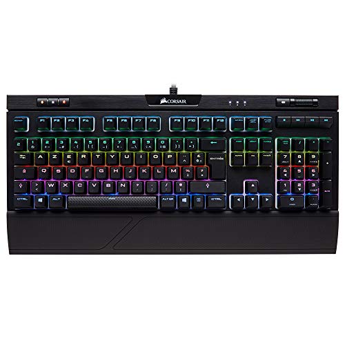 Corsair Strafe Rgb Mk.2 Silent Clavier Mécanique Gaming (Cherry Mx Silent, Rétro-Éclairage Rgb Multicolore, Azerty) Noir