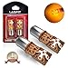 1157 2057 2357 7528 BAY15D LED Bulbs Polarity Free, Super Bright High Power LED Lights, Use for Turn Signal Lights, Amber (Pack of 2)