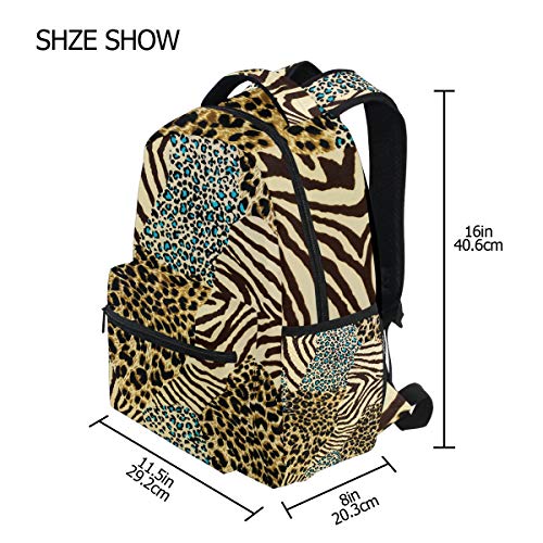 51 sW6flobL Funnyy Animal Tiger Zebra Leopard Print Mochila de Viaje Escuela Bolsa de Hombro Bookbag para niños niñas niños Hombres… Funnyy Animal Tiger Zebra Leopard Print Mochila de Viaje Escuela Bolsa de Hombro Bookbag para niños niñas niños Hombres… - Imagen 8
