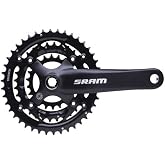 SRAM S600 Crankset - 3 x 8-speed, 175mm x 42-32-22T, Square Taper, Black