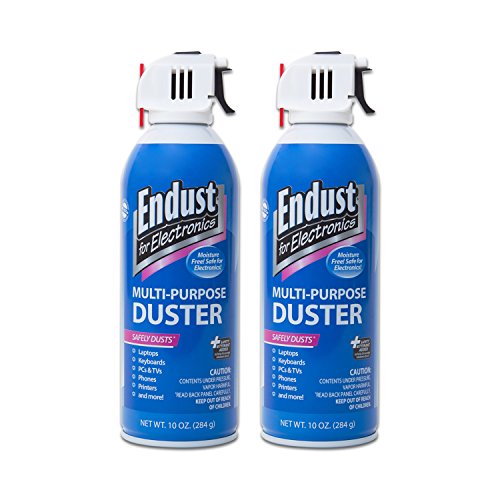 Endust for Electronics, Compressed duster, 10 oz per can, Duster, Twin Pack (11407)