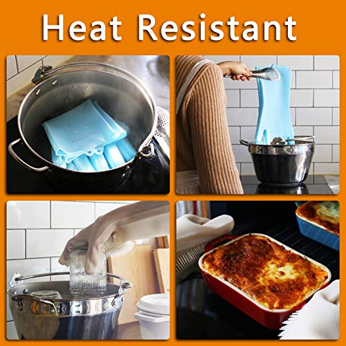 image for Magic Saksak Silicone Dishwashing Gloves (1 Pair: Left + Right), Reusa