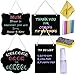 SUPLA 4 Pack Chalkboard Sign 8x10 Chalkboard First Day of School Chalkboard Double Sided Erasable Message Board Decorative Farmhouse Chalkboard Hanging Chalkboard Sign for Kids Kitchen Wall Decor
