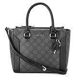 NINE WEST Hewes Satchel Jet Black Logo One Size
