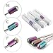 Makartt Tungsten Carbide Nail Drill Bits Set B-15 3Pcs Less Dust Acrylic Nail File Drill Bit Manicure Pedicure 3/32