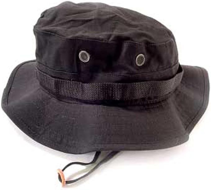 black boonie cap