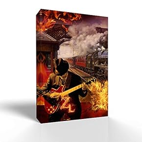 Canvas Wall Art West Cowboy Pictures Home Wall Decorations for Bedroom Living Room Paintings Canvas Prints Framed - 12x18 inches