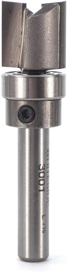 Whiteside Router Bits 3001 Template Bit with Ball Bearing - Top Bearing Flush Trim Router Bits - 