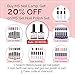 MelodySusie LED Nail Lamp, Professional LED Gel Nail Dryer Nail Light for Manicure Pedicure with 3 Timer Controls, Fast Curing LED Gel Polish Ideal for Salon (Silver)