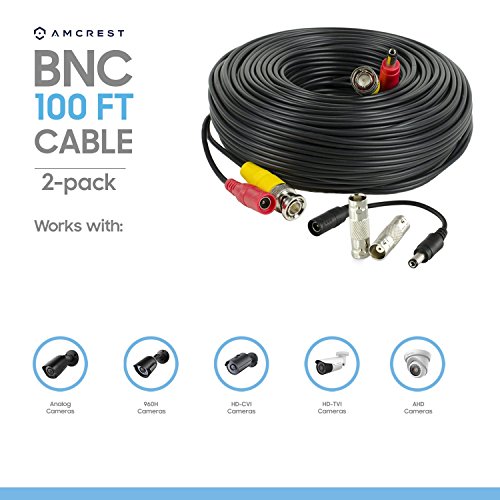 Amcrest Security Camera Cable 100FT BNC Cable, Camera Wire