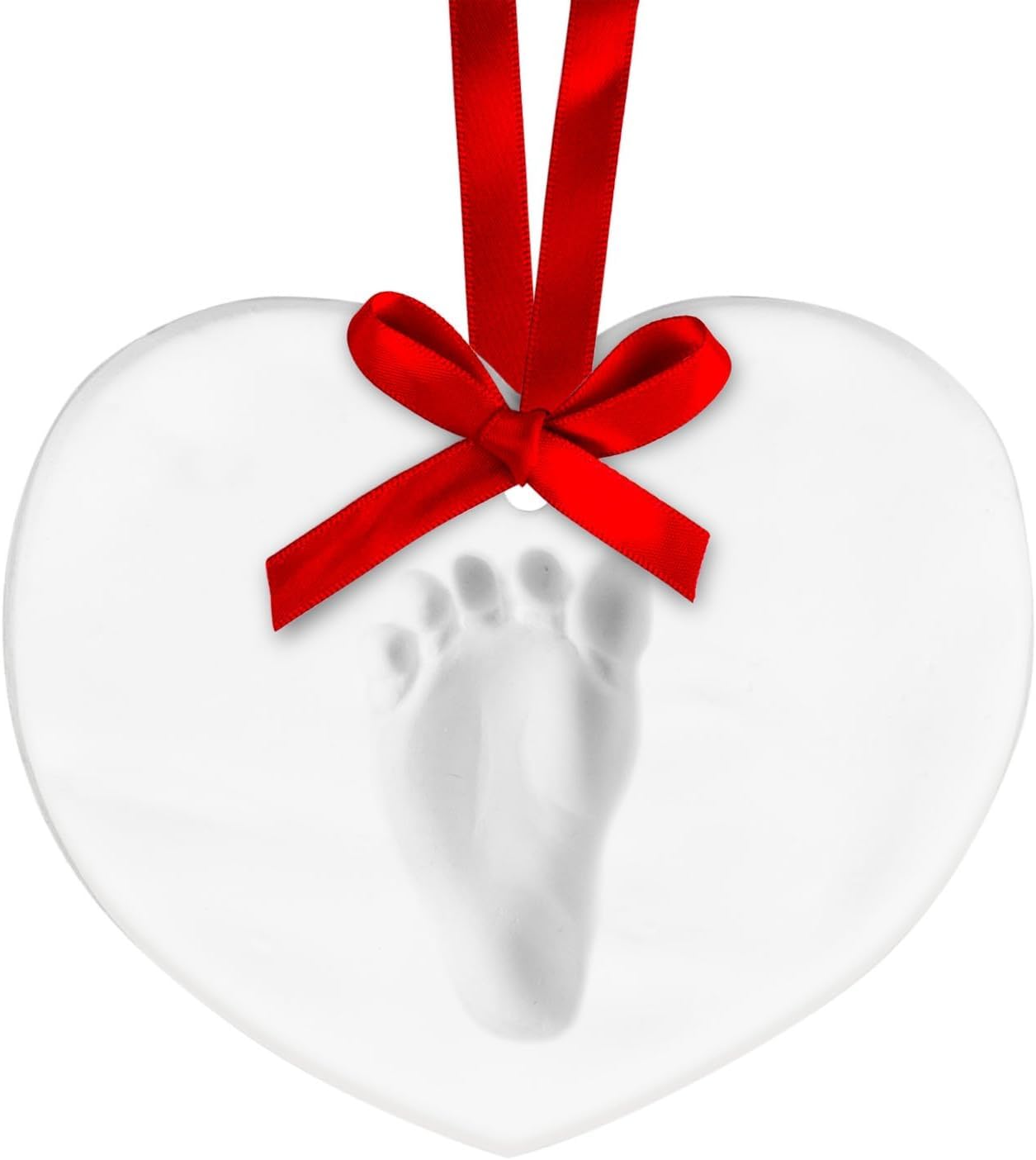 Tiny Ideas Baby's Handprint Ornament, Heart