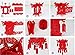2 Piece Red Chinese Lanterns， Decorations for Chinese New Year, Chinese Spring Festival, Wedding, Lantern Festival Celebration Décor, 12 