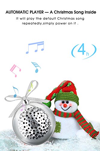 image for SoundSOUL Christmas Ball Wireless Speaker-Mini Bluetooth Speaker with 