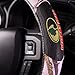 Mossy Oak Pink Camo Steering Wheel Cover, 2 Grip, Mossy Oak Logo, Mossy Oak Break-up Pink Camo, Pack of 1