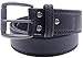 Wolverine Men's Black Smooth Belt With Gunmetal Roller Buckle Belt, Black,36