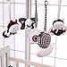 SHILOH Baby Infant Crib Stroller Mobile Hanging Rattles Set 5 PCS, Without Rings (White & Black)