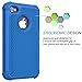 iPhone 5S Case, iPhone SE Case, Tekcoo(TM) [Tmajor Series] [Navy Blue] iPhone 5 5S SE 5SE Case Shock Absorbing Hybrid Defender Rugged Cover Skin Shell Hard Plastic Outer & Rubber Silicone Inner
