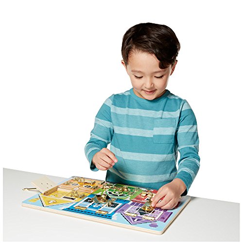 51 sjimxcYL - Melissa &amp; Doug Latches Wooden Activity Board