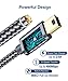 JSAUX Mini USB Cable, 2 Pack (3.3ft+6.6ft) USB 2.0 Type A to Mini B Charger Nylon Braided Cord Compatible with GoPro Hero 3+, PS3 Controller, MP3 Player, Dash Cam, Digital Camera Grey