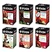Stash Tea Exotic Tea Six Flavor Assortment, 18 Count Tea Bags in Foil (Pack of 6) Individual Black & Green Tea Bags for Use in Teapots Mugs or Cups, Brew Hot Tea or Iced Tea (Packaging May Vary)