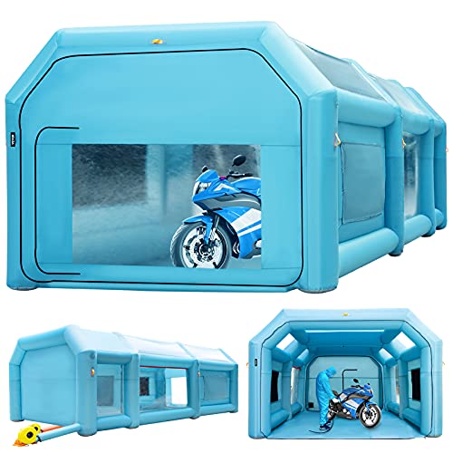 VEVOR Portable Inflatable Paint Booth, 23x13x8ft Inflatable Spray Booth