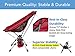 Trekology YIZI GO Portable Camping Chair with Adjustable Height - Compact Ultralight Folding Backpacking Chairs in a Carry Bag, Heavy Duty 300 lb Capacity, for Hiker, Camp, Beach, Outdoor