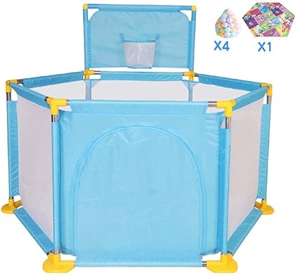 Xrfhzt Baby Zaun Baby Kind Spielen Zaun Indoor Kleinkind Zaun Heim Spiel Haus Krabbeln Matte Zaun Blue Amazon De Kuche Haushalt