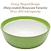 Amethya │ Premium Ceramic Colorful Stoneware – Breakfast, Pasta, or Dessert Bowls │ Dishes Set, Scratch Resistant, Microwave, Oven, and Dishwasher Safe │ Assorted Colors - Set of 6