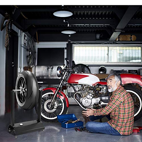 Goplus Motorcycle Bike Wheel Balancer, Rim Tire Balancing Spin Static