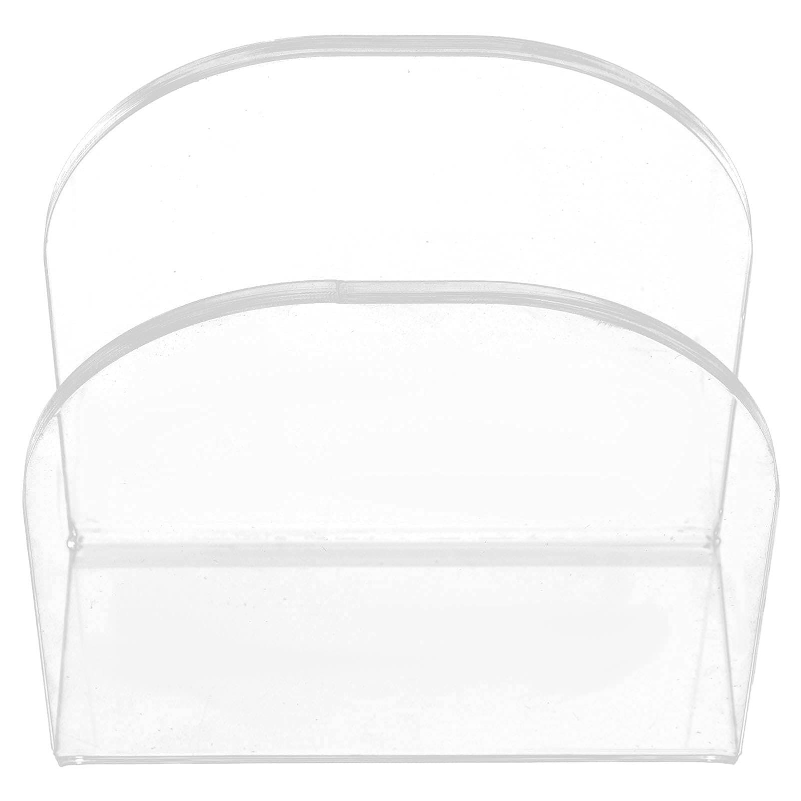 Acrylic Napkin Holder, Modern Upright Tabletop Napkin Dispenser for Paper, Farmhouse, Restaurant, Home Kitchen Decor, White