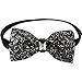 habibee Rhinestone Pre-tied Bow Tie for Men Adjustable Sequin Bow Tie for Wedding and Party Costume Accessories