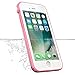 iPhone 7 Clear Case, Vcloo Waterproof Case for iPhone 7,Transparent Crystal Case, Dust Proof Snow Proof Shockproof Heavy Duty Slim Protective Cover Case for iPhone 7 with Screen Protector (Pink)
