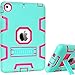 iPad Mini Case,iPad Mini 2 Case,iPad Mini 3 Case,iPad Mini Retina Case,BENTOBEN[Kickstand Feature],Shock-Absorption/High Impact Resistant Hybrid Three Layer Protective Case Cover Mint Green&Rose Red