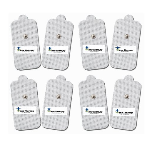 8 individual pads X-LARGE TENS Pads Electrodes with High Conductivity