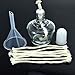 Timoo Glass Alcohol Lamp Burner Lab Equipment Heating with 8 Replacement Wicks and Funnel, 150ml