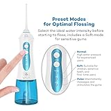 VAVA Water Dental Flosser with 3 Interchangeable Jet Tips, Easy-to-Clean Water Reservoir, Preset Modes for Optimal Flossing, Leak-Proof Electric Dental Floss, Portable Cordless Design