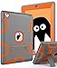 TOPSKY Compatible with iPad 2 Case,iPad 3 Case,iPad 4 Case,iPad 2/3/4 Kids Proof Case,Heavy Duty Shockproof Rugged Kickstand Protective Cover Case for iPad 2nd/3rd/4th Generation Retina(A1416/A1458) Grey Orange