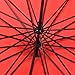Remedios Boutique Nylon Wind-Resistant Pagoda Umbrella with Dots, Bright Red